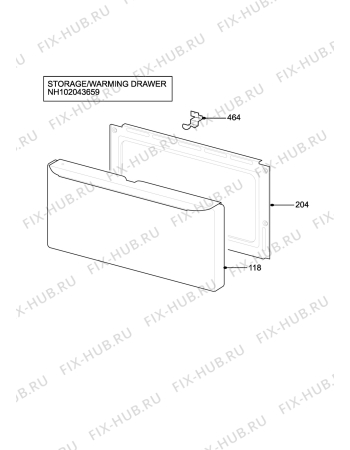 Взрыв-схема плиты (духовки) Parkinson Cowan L50M1WN - Схема узла H10 Storage/Warming